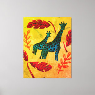 Toile Giraffes Journeying
