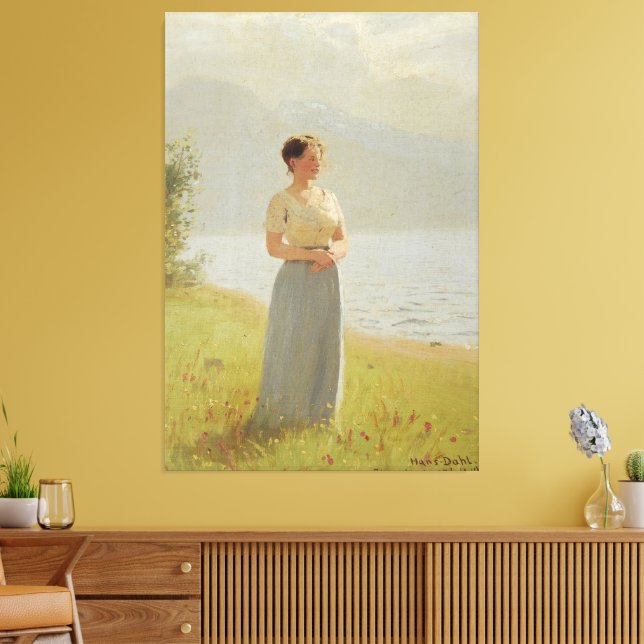 Toile Girl Beside A Fjord (Insitu(Salon))