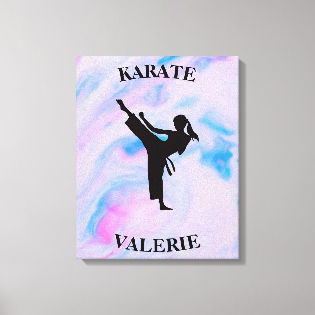 Toile Girls Karate Pastel Swirl (Recto)