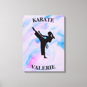 Toile Girls Karate Pastel Swirl