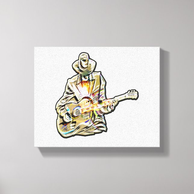 Toile Gitarren Blues Mann - Sentez-le (Recto)