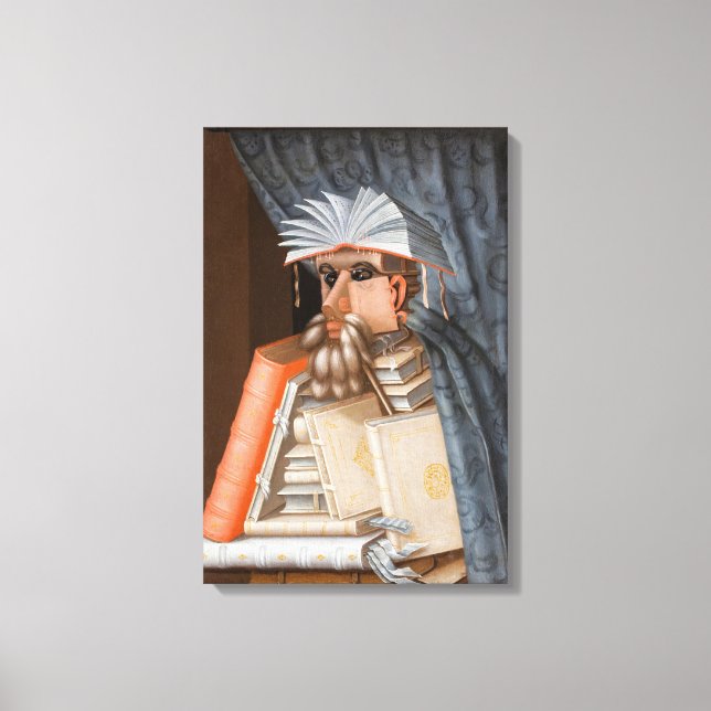 Toile Giuseppe Arcimboldo - Le Bibliothécaire (Recto)