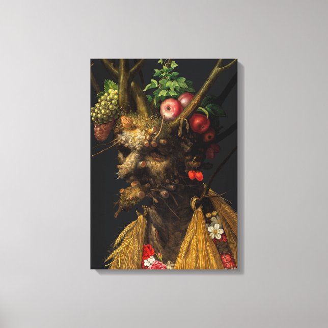 Toile Giuseppe Arcimboldo - Quatre saisons en une tête (Recto)