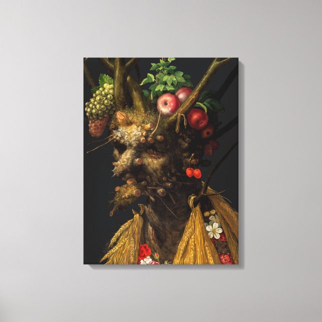 Toile Giuseppe Arcimboldo - Quatre Saisons en Une Tête (Recto)