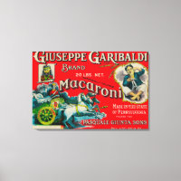 Giuseppe Garibaldi Macaroni Étiquette