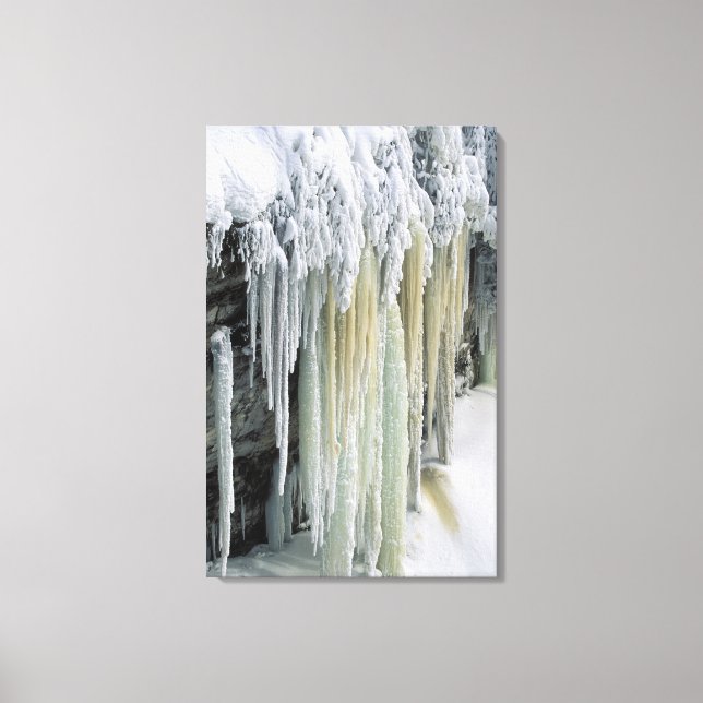 Toile Glace bleue et ruissellement des eaux souterraines (Recto)