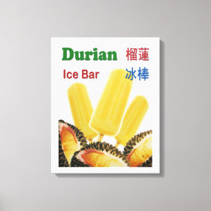 Toile Glace de Durian Bar Tropical Fruit Popsicle