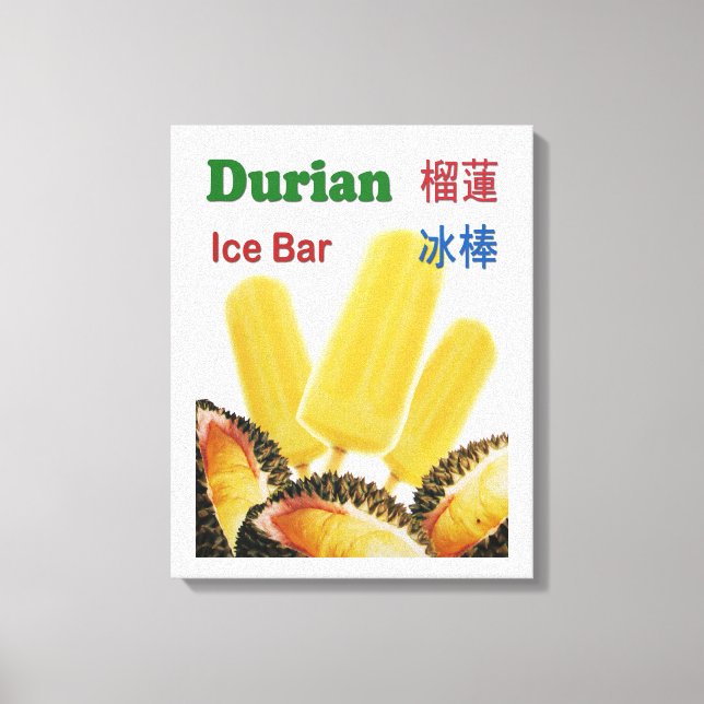 Toile Glace de Durian Bar Tropical Fruit Popsicle (Recto)