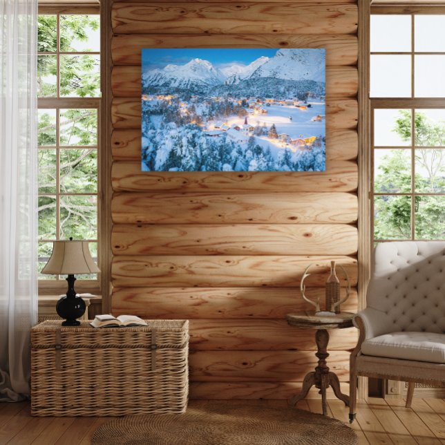 Toile Glace et neige | Graubunden, Engadin, Suisse (Créateur téléchargé)