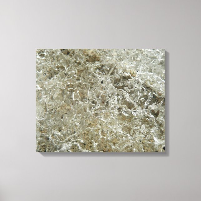 Toile Glace glaciaire Texture nature Abstraite (Recto)