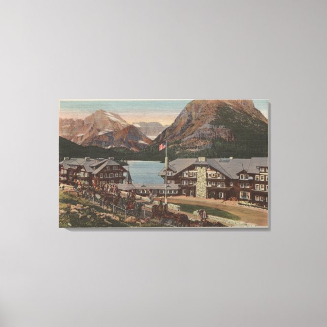 Toile Glacier National Park, MT - Hôtel 2 de Glacier Man (Recto)