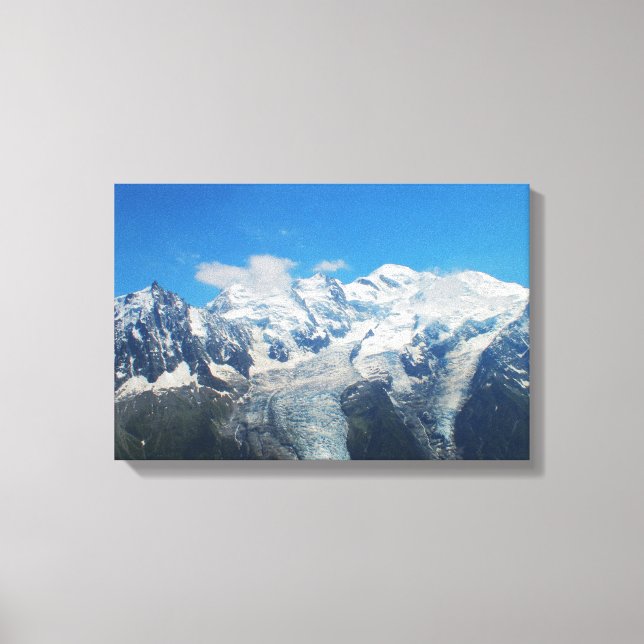 Toile Glaciers sur le Mont Blanc (Recto)