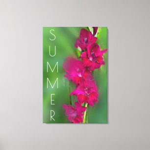 Toile Gladiolus Jardin d'été Fleur Photo Décor Maison