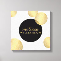 Glamour noir et or et beauté personnalisée