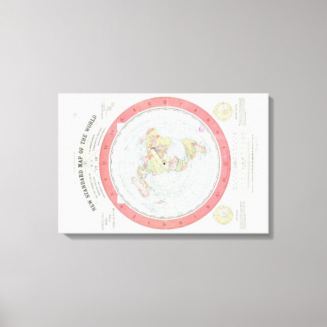 Toile Gleason's ~NEW STANDARD MAP OF THE WORLD~ Poster (Recto)