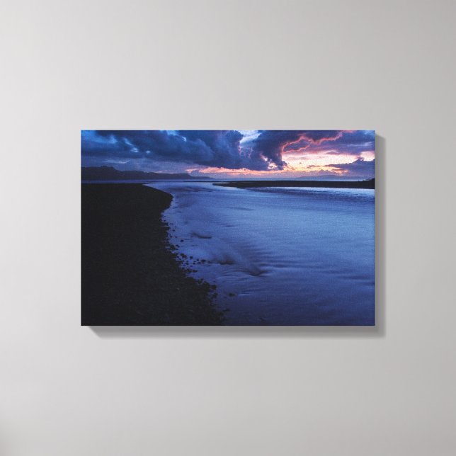 Toile Glenbrittle Last Light Isle of Skye (Recto)