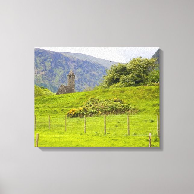 Toile Glendalough, Irlande. Glendalough est l'un des (Recto)