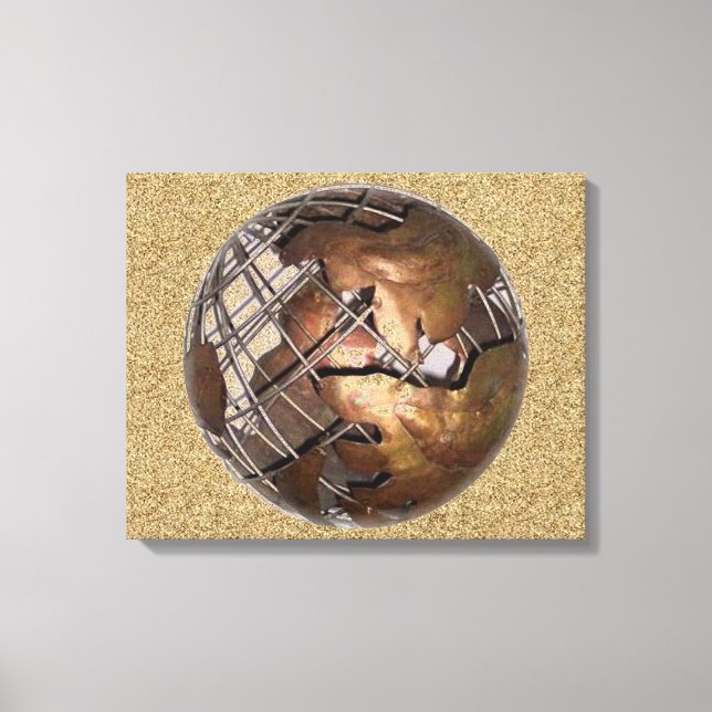 Toile Globe de cuivre (2 trimestres) (Recto)
