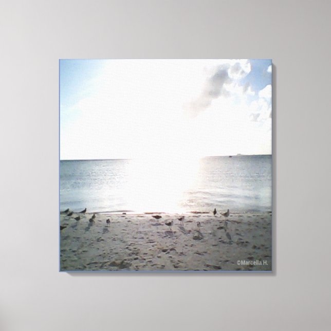Toile Gloire du soleil à la plage (Recto)