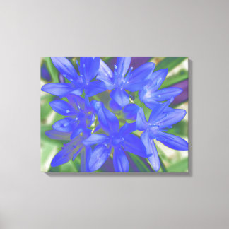 Toile Glory of the Snow Fluorescent Blue Canvas Print