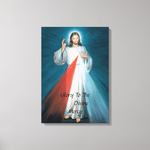 TOILE GLORY TO DIVINE MERCY CANVAS IMPRIMER