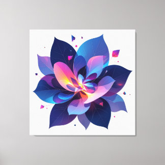 Toile 🌸 Glowing Lotus Canvas ✨