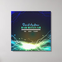 GLOWWING NEON STAR Bat mitzvah Se connecter Carte 