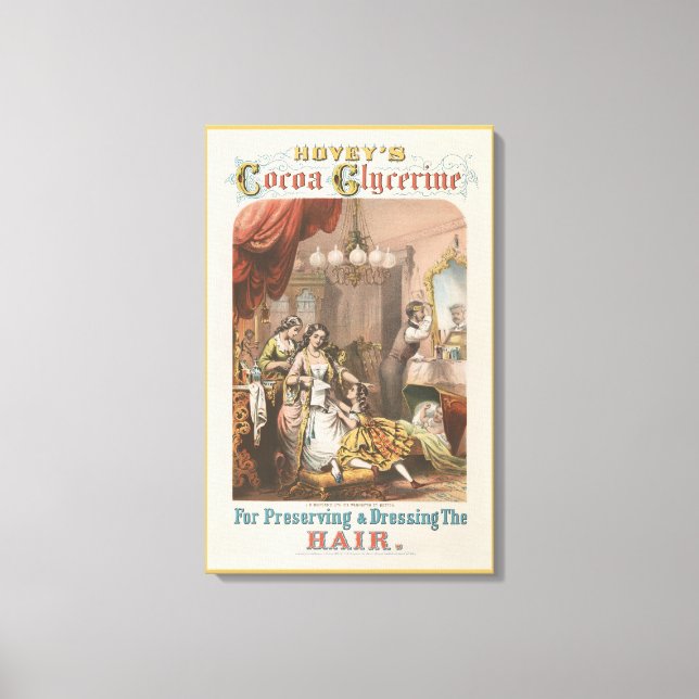 Toile Glycérine de cacao de Hovey, vers 1860 (Recto)