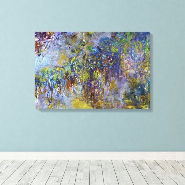 Toile Glycine (moitié droite) par Claude Monet (Insitu (Plancher de Bois))