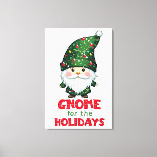 Toile Gnome Pour Les Vacances Drôle & Adorable Noël