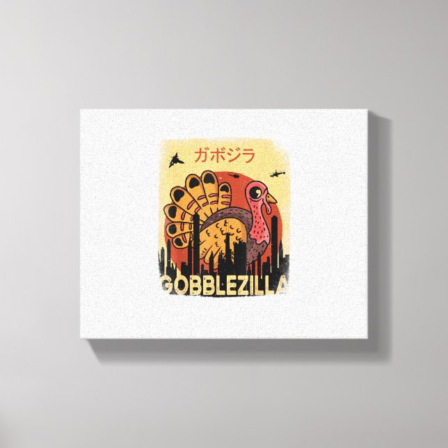 Toile Gobblezilla Turquie Thanksgiving _1 (Recto)