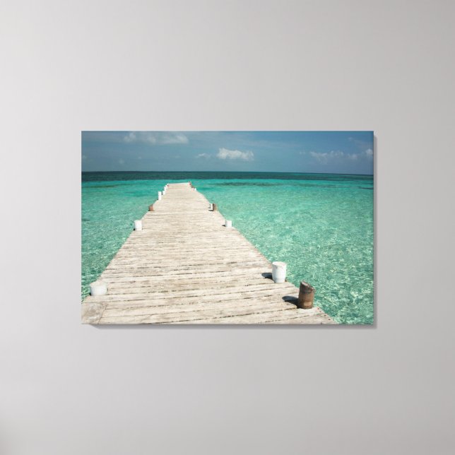 Toile Goff Caye, une île populaire de la barrière de cor (Recto)
