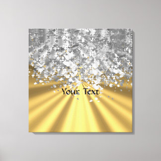 Toile Gold et fausse parties scintillant personnalisée