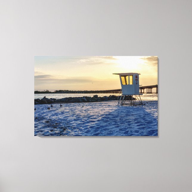 Toile Gold Hour Destin East Pass Canvas (Recto)