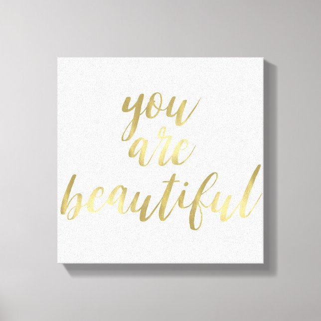 Toile Gold Vous êtes Belle (Recto)