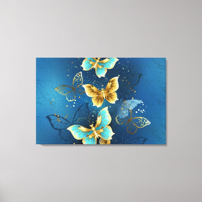 Toile Golden butterflies (Recto)