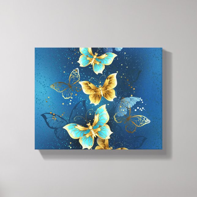 Toile Golden butterflies (Recto)