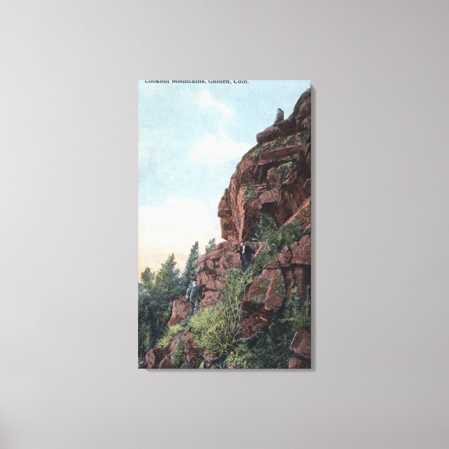 Toile Golden, Colorado - Vue sur les montagnes (Recto)