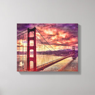 Toile Golden gate bridge à San Francisco, la Californie