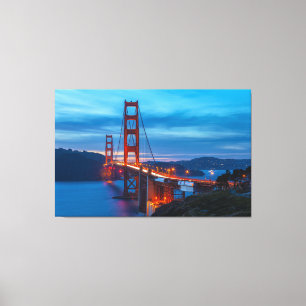 Toile Golden Gate Bridge à Twilight