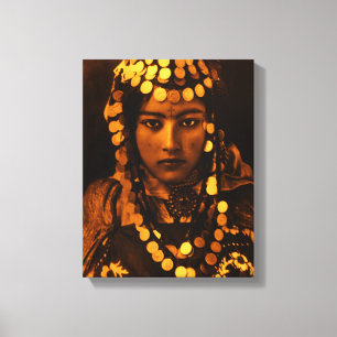 Toile Golden Maghreb Ouled Naïl Berber Girl Femme