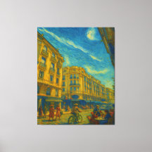 Golden Mediterranean City Vibes – Vibrant Urban Ar