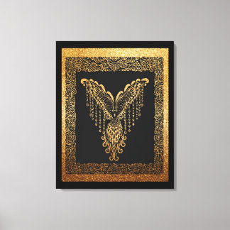 Toile Golden Phoenix Elégance