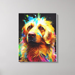 Toile Golden Retriever Chien Animal animal adorable