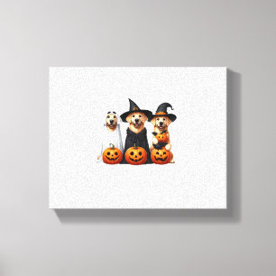 Toile Golden Retriever Ghost Halloween Amoureux de les c