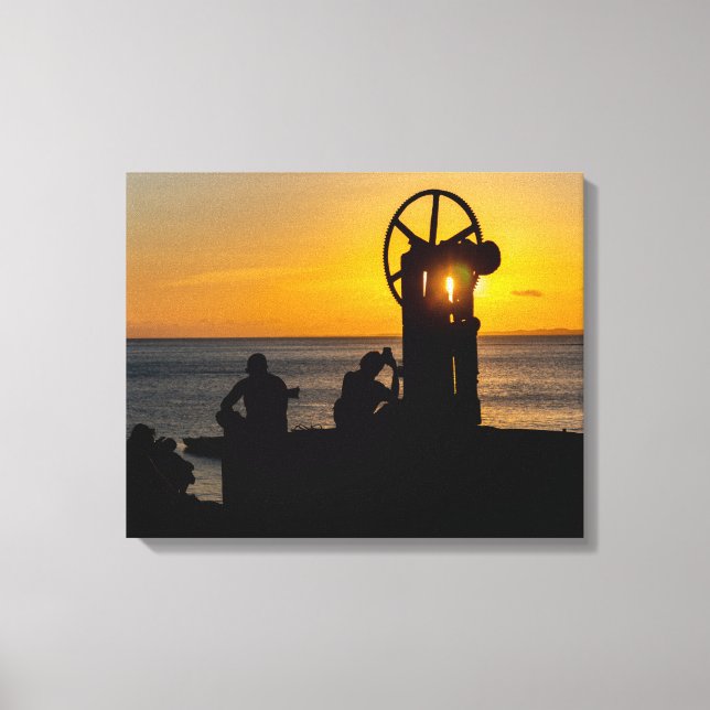 Toile Golden Sunset Silhouette at MAM (Recto)
