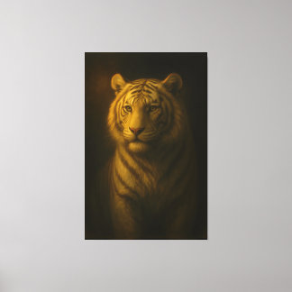 Toile Golden White Tiger – Fine Art Portrait