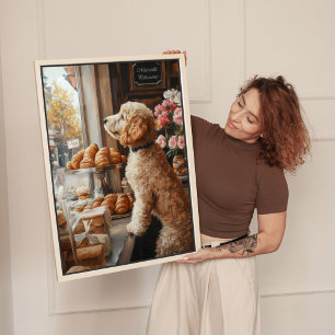 Toile Goldendoodle dans l'art de la boulangerie français