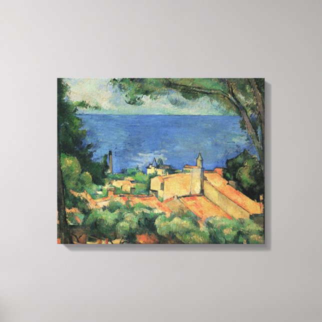Toile Golfe de Marseille vu d'Estaque par Paul Cezann (Recto)