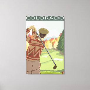 Toile Golfeur SceneColorado